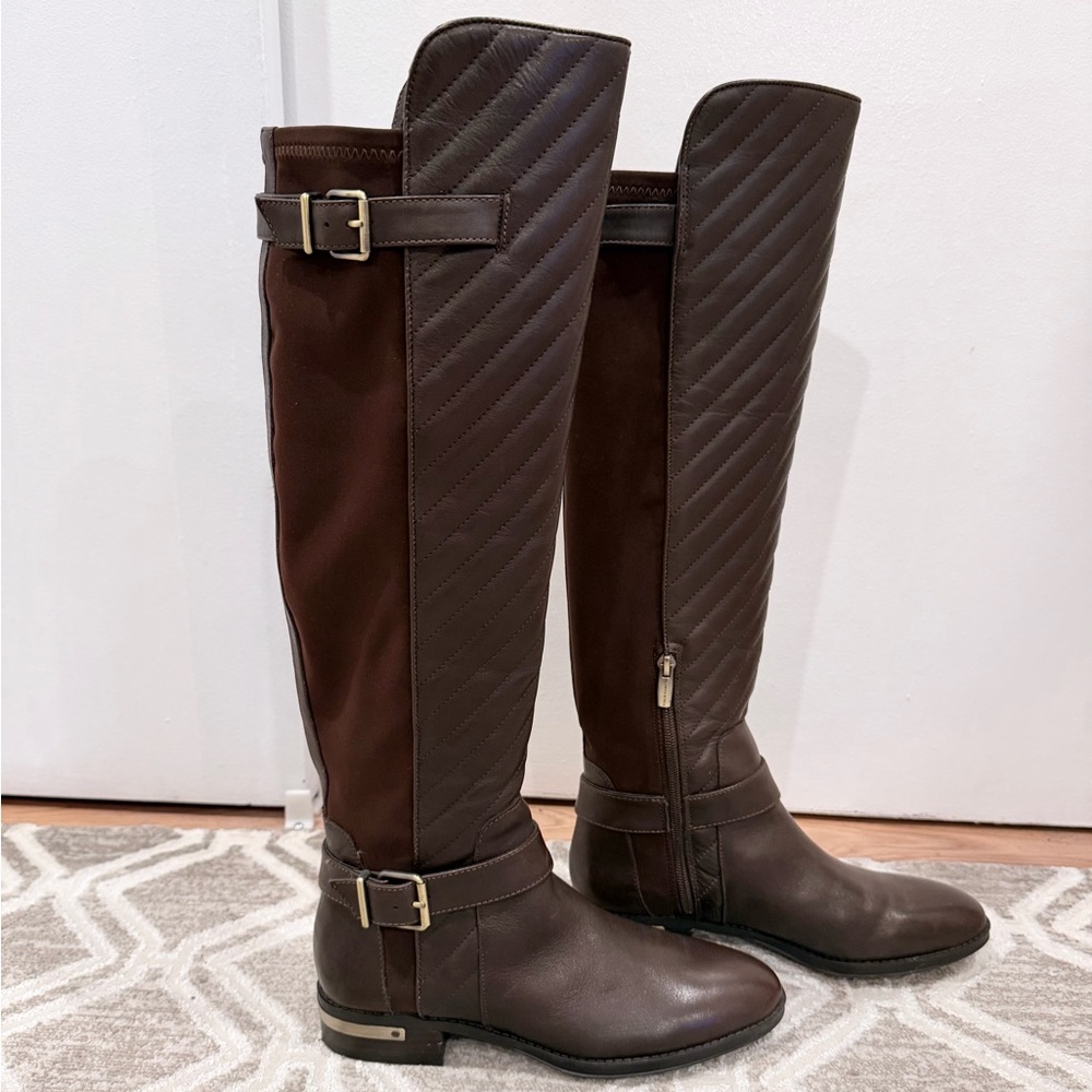 Vince Camuto Brown Panyma Riding Boots/Women/ Size 7.5/ Like New - Picture 3 of 13